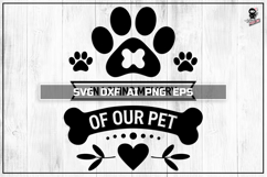 Pet Memorial SVG, Cat/Dog Paw, Memorial Cut file decal Product Image 1