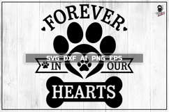 Pet Memorial SVG, Cat/Dog Paw, Memorial Cut file decal Product Image 1