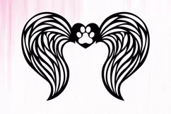Pet Memorial Angel Wings | Pet Memorial Angel Wings SVG Product Image 2