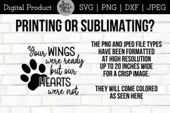 Pet Memorial SVG, Dog Cat Memorial Ornament SVG,Pet Loss svg Product Image 2