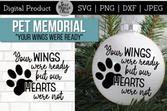 Pet Memorial SVG, Dog Cat Memorial Ornament SVG,Pet Loss svg Product Image 1