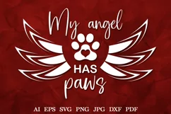 Pet Memorial SVG, Pet Memorial Tattoo SVG, Dog Memorial SVG Product Image 1