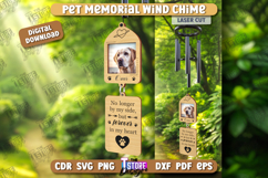 Pet Memorial Wind Chime Laser Cut | Bereavement Gift | CNC Product Image 1