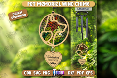 Pet Memorial Wind Chime Laser Cut | Bereavement Gift | CNC Product Image 1