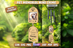 Pet Memorial Wind Chime Laser Cut | Bereavement Gift | CNC Product Image 1