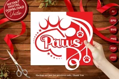 Papercut Paws Card Cover for Cat and Dog Pet Animal Birthday Product Image 1