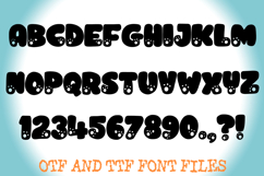 Pet Paw Print Handwriting Alphabet Lettering ABC Text Font Product Image 2