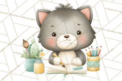Pet Clipart PNG, Pastel Animal Planner Icons Product Image 4