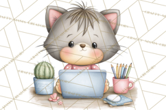 Pet Clipart PNG, Pastel Animal Planner Icons Product Image 3