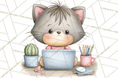 Pet Clipart PNG, Pastel Animal Planner Icons Product Image 3