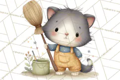 Pet Clipart PNG, Pastel Animal Planner Icons Product Image 4