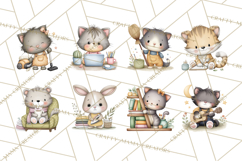 Pet Clipart PNG, Pastel Animal Planner Icons Product Image 6