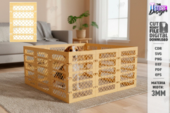 Pet Playpen Laser Cut | Fence Panel | Puppy Exercise Pen SVG Product Image 1