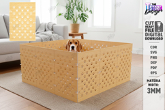 Pet Playpen Laser Cut | Fence Panel | Puppy Exercise Pen SVG Product Image 1