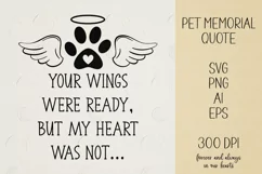 Pet memorial quote SVG, PNG. Rainbow bridge. Product Image 1