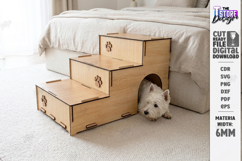 Wooden Pet Stairs Laser Cut Bundle | Pet Accessories Laser Product Image 8