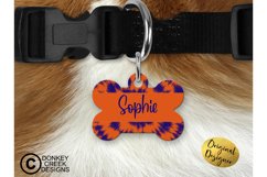 Pet ID Tag Sublimation Bundle|Tie Dye| Dog Bone PNG Designs Product Image 14