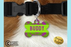 Pet ID Tag Sublimation Bundle|Tie Dye| Dog Bone PNG Designs Product Image 6