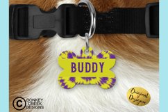 Pet ID Tag Sublimation Bundle|Tie Dye| Dog Bone PNG Designs Product Image 7