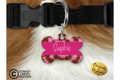 Pet ID Tag Sublimation Bundle|Tie Dye| Dog Bone PNG Designs Product Image 18