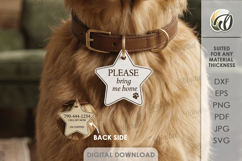 Personalized Pet Collar Tags Bundle Laser Cut. Name Tag SVG Product Image 8
