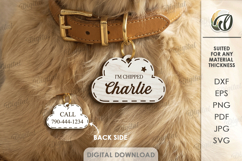 Personalized Pet Collar Tags Bundle Laser Cut. Name Tag SVG Product Image 9