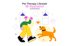 10 Pet Therapy Lifestyle Illustration Product Image 1