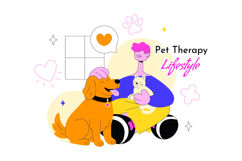 10 Pet Therapy Lifestyle Illustration Product Image 4