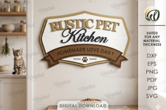 Pet Treat Station Sign Laser Cut. Wall Decor SVG Product Image 1