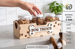 Pet Treat Storage Boxes Bundle Laser Cut. Pet Treat Box SVG Product Image 11