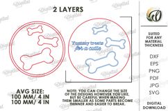 Pet Treats Jar lids Bundle Laser Cut. Mason Jar Topper SVG Product Image 3