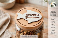 Pet Treats Jar lids Bundle Laser Cut. Mason Jar Topper SVG Product Image 13