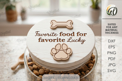 Pet Treats Jar lids Bundle Laser Cut. Mason Jar Topper SVG Product Image 4