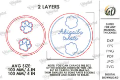 3D Pet Treats Jar lid Laser Cut. Mason Jar Topper SVG Product Image 2