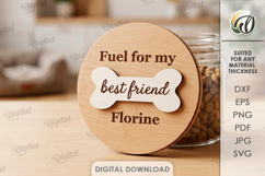 Pet Treats Jar lids Bundle Laser Cut. Mason Jar Topper SVG Product Image 7
