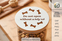 Pet Treats Jar lids Bundle Laser Cut. Mason Jar Topper SVG Product Image 8