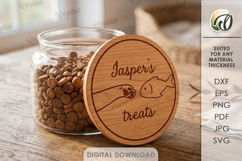 Pet Treats Jar lids Bundle Laser Cut. Mason Jar Topper SVG Product Image 9