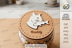 Pet Treats Jar lids Bundle Laser Cut. Mason Jar Topper SVG Product Image 12