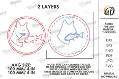 3D Pet Treats Jar lid Laser Cut. Mason Jar Topper SVG Product Image 2