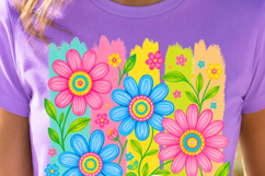 Summer Vibes PNG, Petal Party Floral Sublimation Design Product Image 2