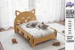 Cat Bed and House Laser Cut | Pet Furniture | Pet Bed Laser Product Image 1