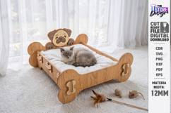 Cat Bed and House Laser Cut Bundle | Pet Furniture | Pet Bed Product Image 8