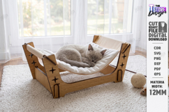 Cat Bed and House Laser Cut | Pet Furniture | Pet Bed Laser Product Image 1
