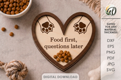 3D Pet Charcuterie Board Laser Cut. Pet Treat Plate SVG Product Image 1