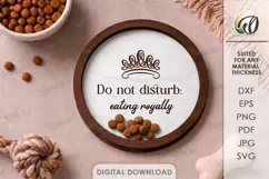 3D Pet Charcuterie Board Laser Cut. Pet Treat Plate SVG Product Image 1