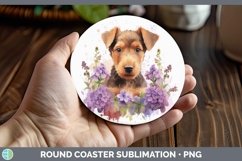 GorgeousPets Dogs 04 Round Coaster design.