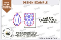 Pets Earrings Laser Cut Bundle. Animals Earrings SVG Product Image 6