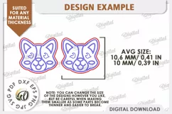 Dogs Earrings Laser Cut. Pets Earrings. Animals Earrings SVG Product Image 2