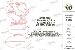 Dog Line Art Stand Laser Cut. Standing Home Decor SVG Product Image 2