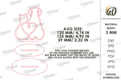 Pets Line Art Stand Laser Cut. Standing Home Decor SVG Product Image 2